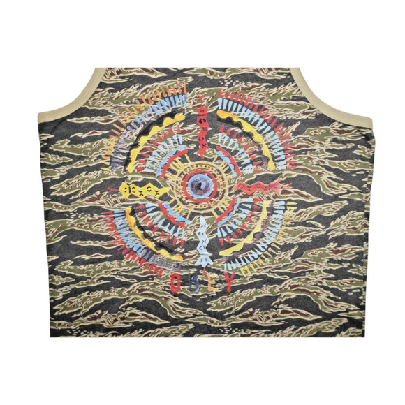 Obey Camo Sunburst Graphic Tank-Made in USA Size S - Picture 7 of 9